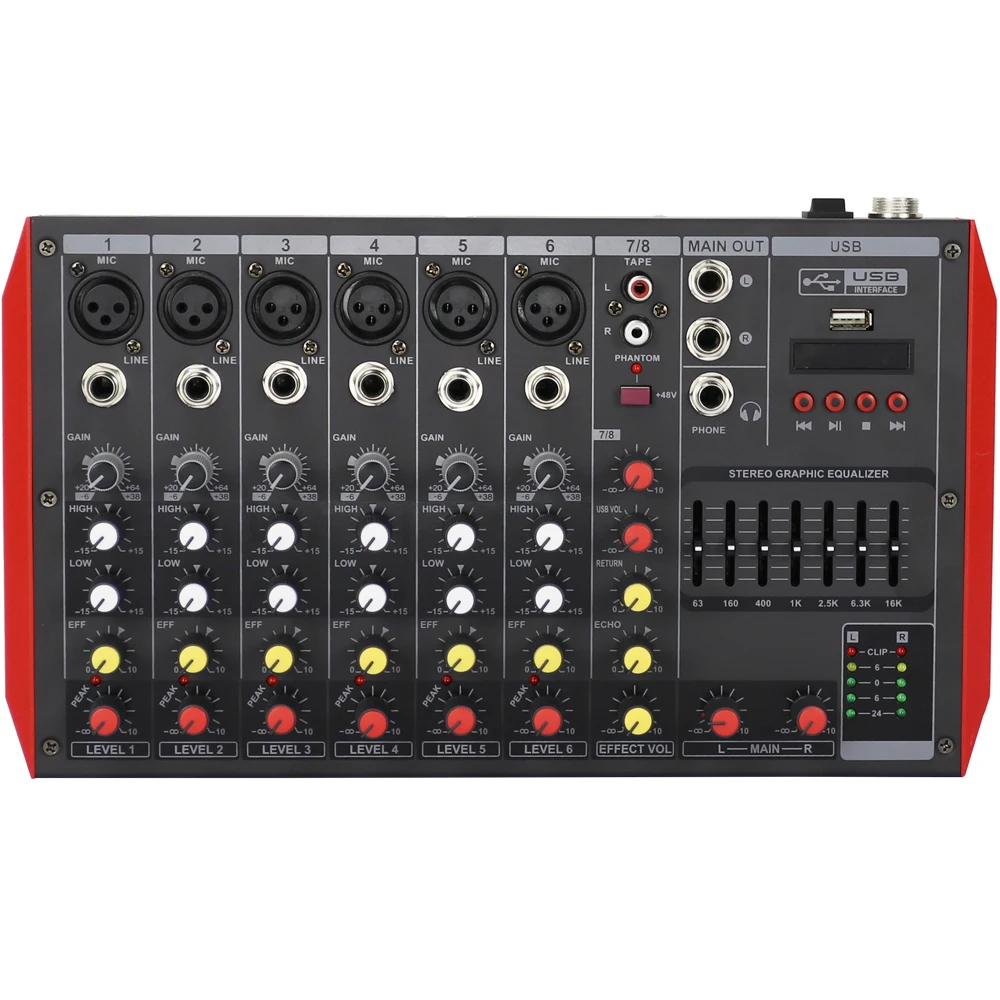 Йамах MG8 8-канальный сетевой видеорегистратор DJ Караоке Studio смеситель микшерный пульт звуковая карта USB 48В 7-бренд