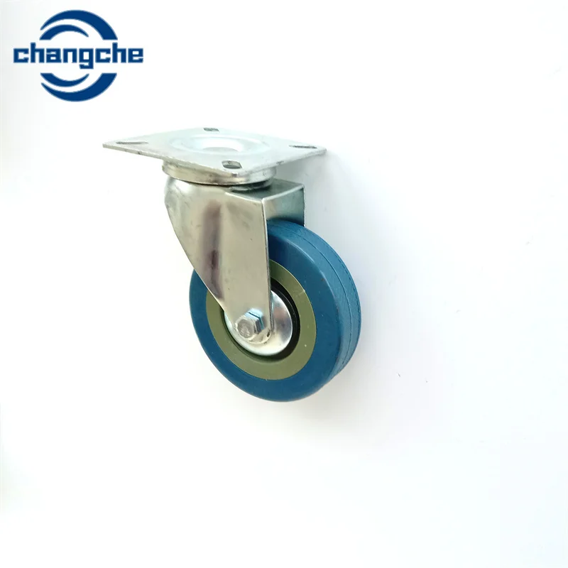 5 inch hot sale high quality  rubber swivel industrial caster medium duty cart wheel