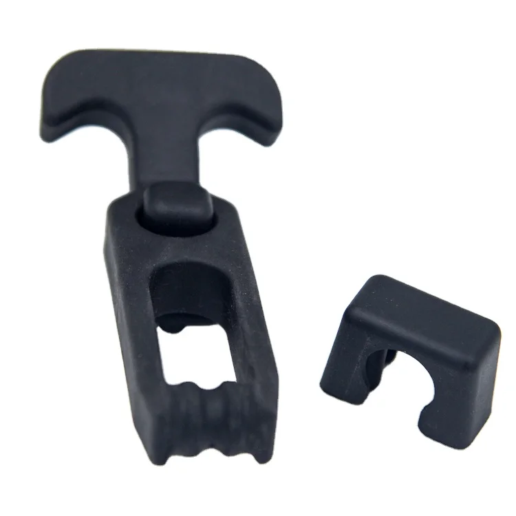 Draw Latch Toggle Latch T Shaped Rubber Flexible & Damping Rubber for Engineering Machine Hood Cabinet Rubber T-handle Kitchen