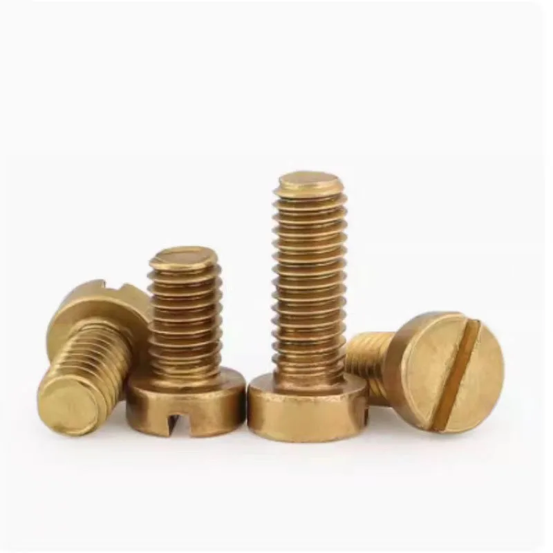 China supplier funiture screws Switch Plate Cover Screws Slotted 6-32 White  yellow zinc plated Coating Screw