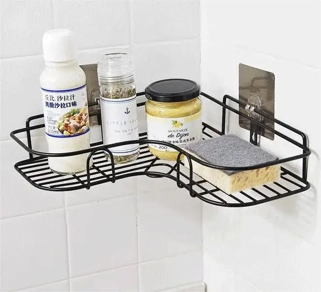 Bathroom Metal Corner Storage Rack Bathroom triangular Storage Rack Tape Corner Storage Shelf