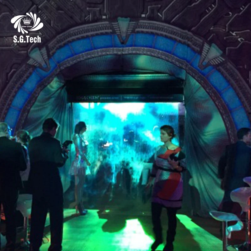 High Quality Length Downward Water Mist Smoke Machine 3D Video Picture Display Fog Screen Projection