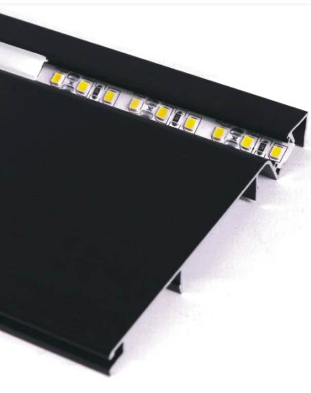 aluminum led light wall black skirting baseboard