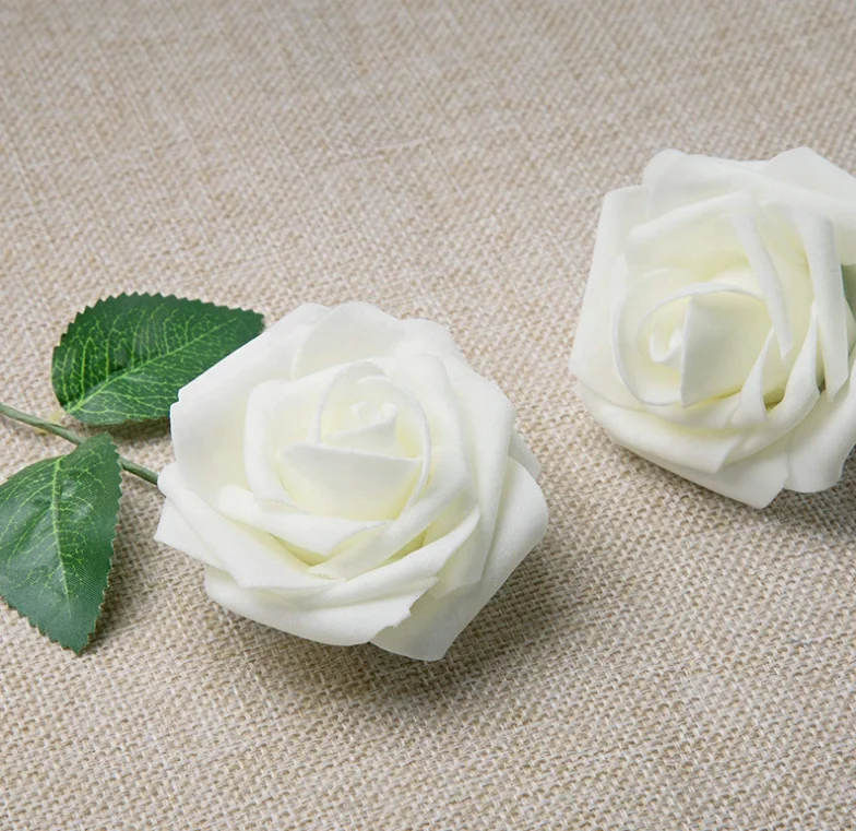 Горячая Распродажа, 25 шт., мягкие высококачественные декоративные искусственные розы из латекса