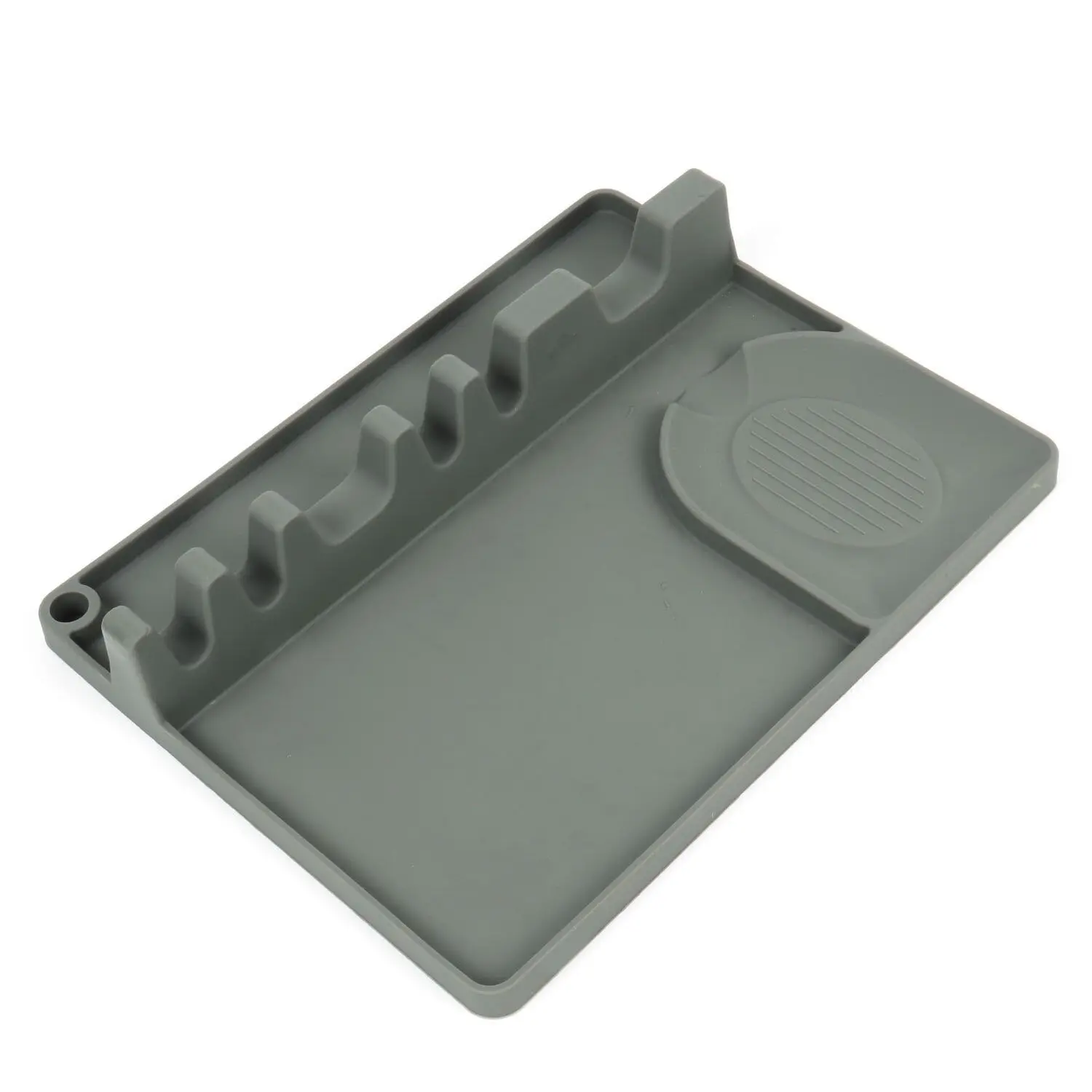 Amazon, Лидер продаж, одобренный пищевой класс, не содержит Бисфенол А, кухонная утварь большого размера, силиконовый держатель для ложки 2 в 1