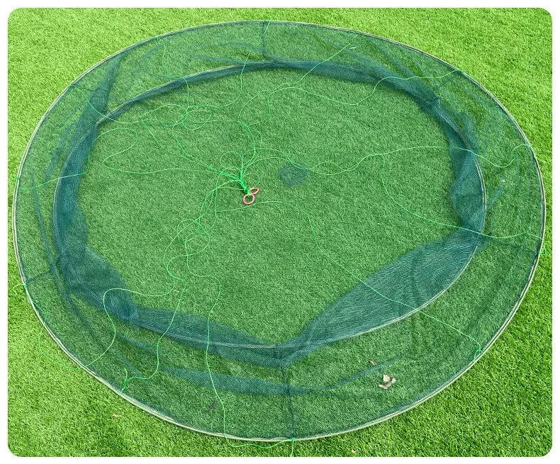 Drasry Crab Trap Bait Portable Folded Cast Net Fishing Traps Nets Lobster Crawfish Shrimp Fishing Accessories