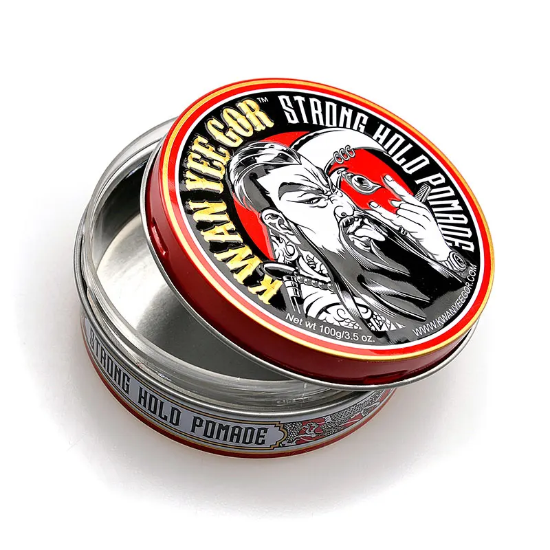 Round metal cosmetic tin can container cream wax tin box case packaging