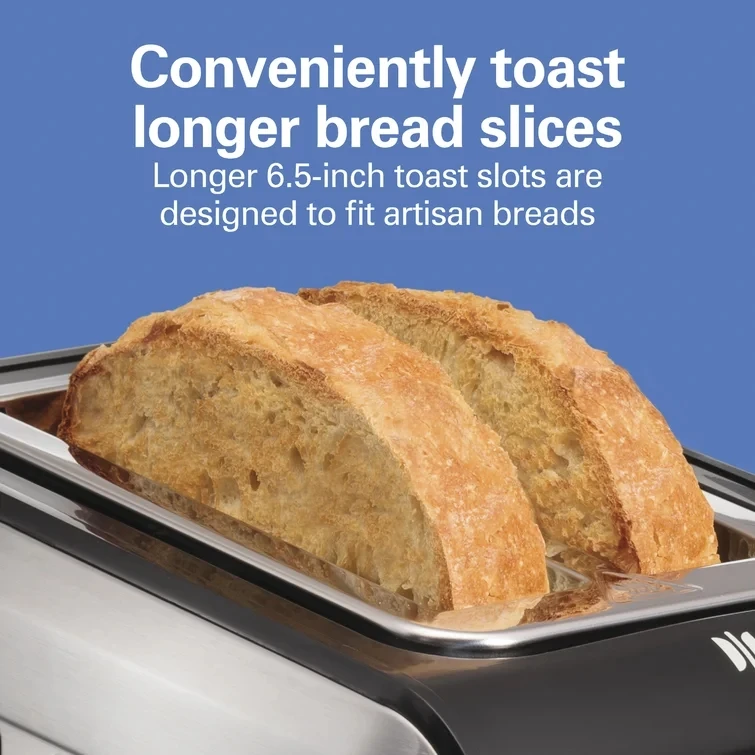 2 Slice Toaster Bread Toaster Machine Smart Stainless Steel Toaster For Household