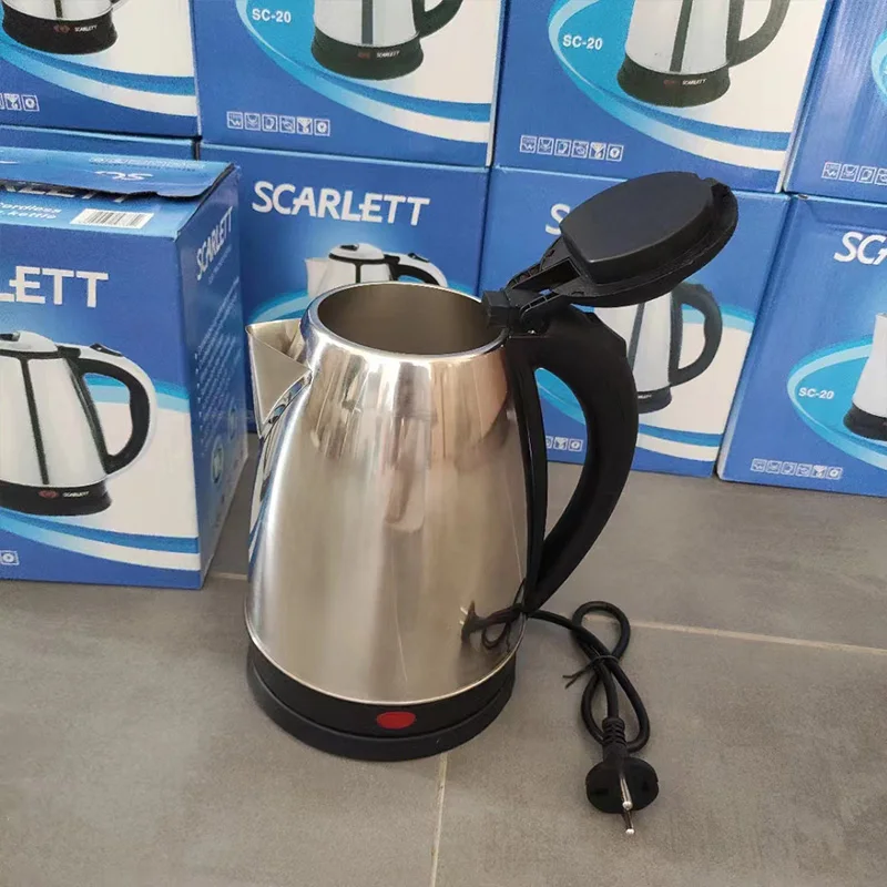 Scarlett 2L SC-20A Stainless Steel Coffee Kettle Tea Pots Hot Water Kettle Heat Electric Kettle