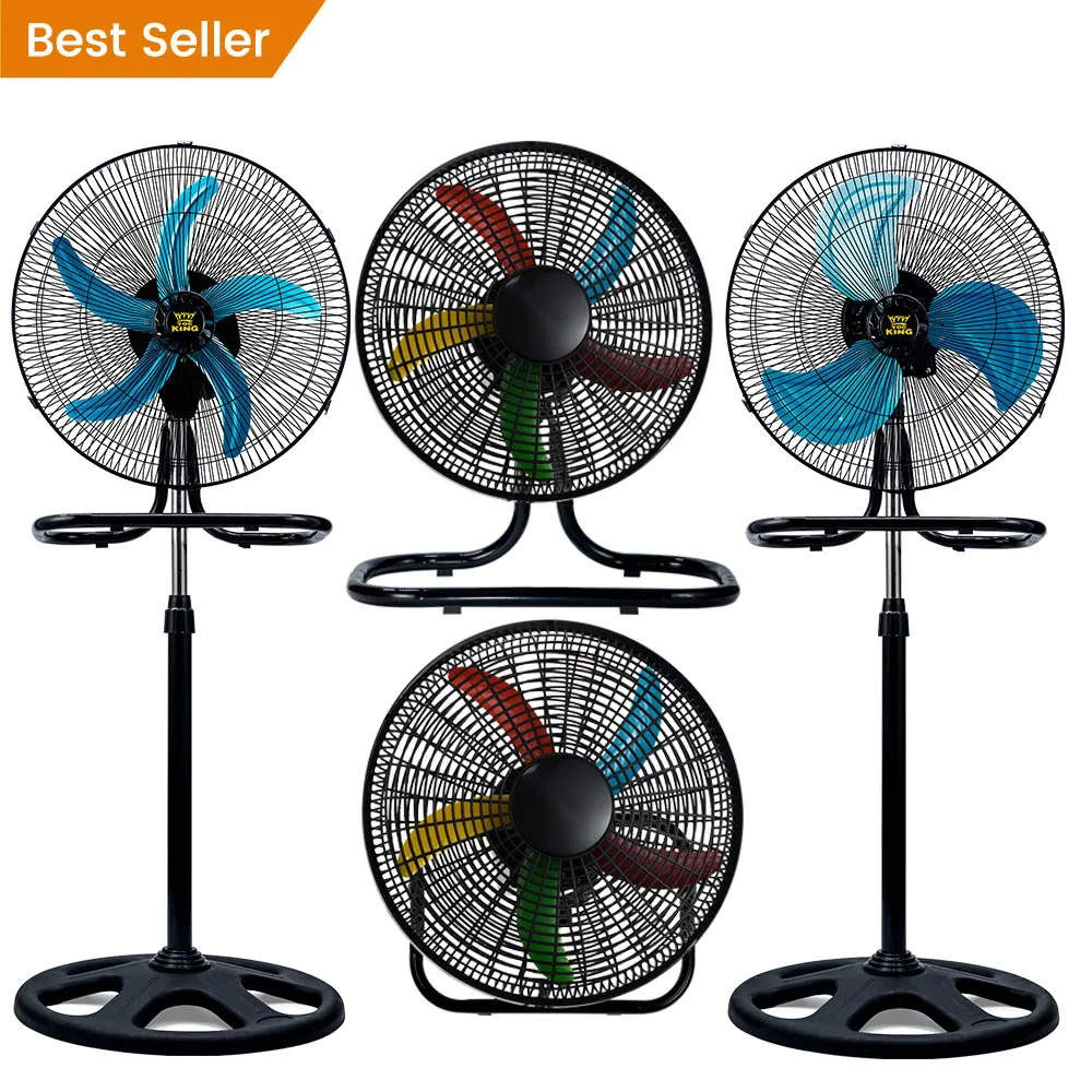 Industrial Ventilador 18 Inch Floor Oscillating Pedestal Fan Round Base Electric Stand Fan