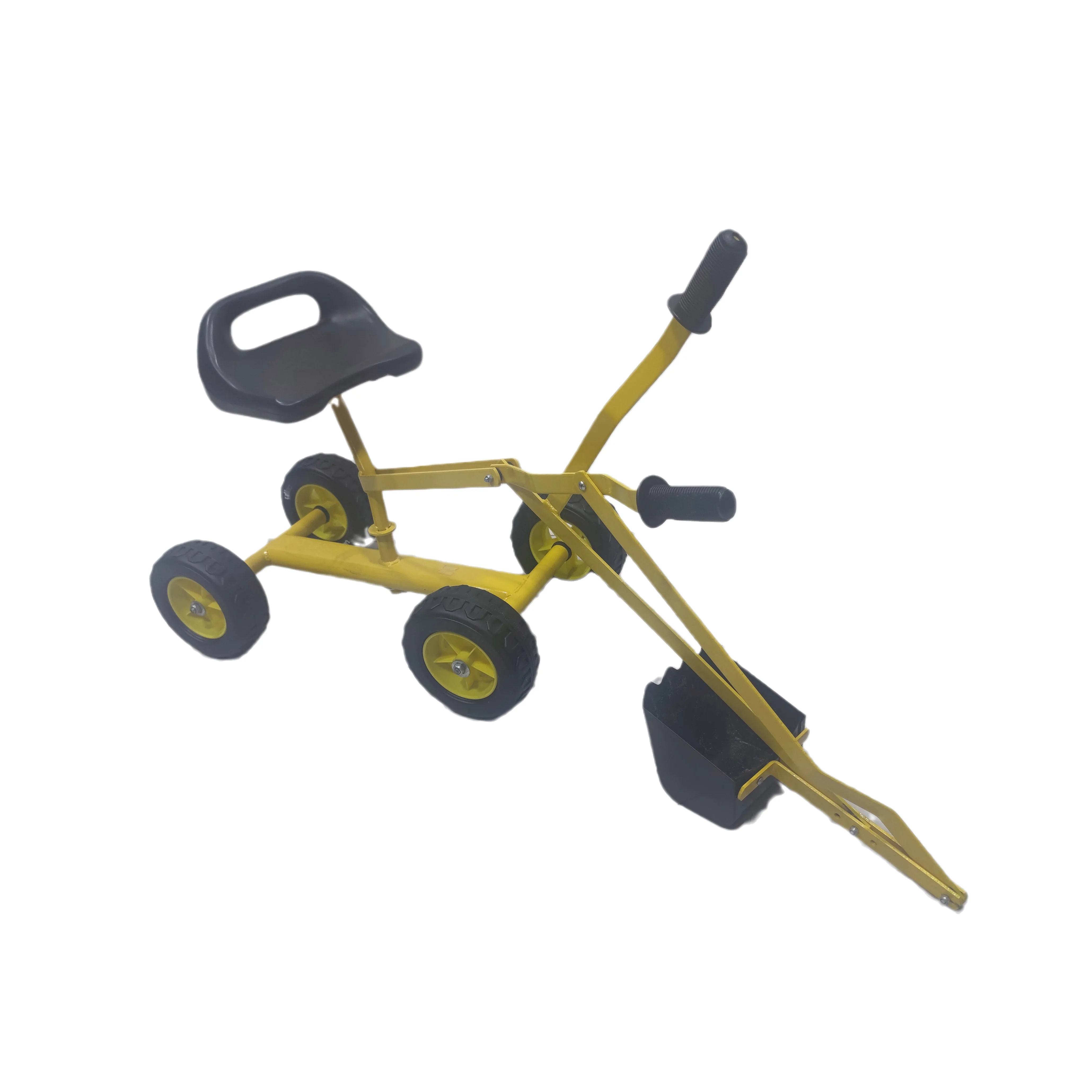 Children mini sand excavator sand digger toys kids sand digger toy backhoe with wheels a toy ride on excavator