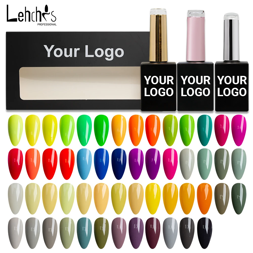 Lehchis 15ml Nail Art Gel Polish For Nails French Tip Manicure Gel Varnish Enamel Lacquer Color OEM Logo UV LED Nail Gel Polish