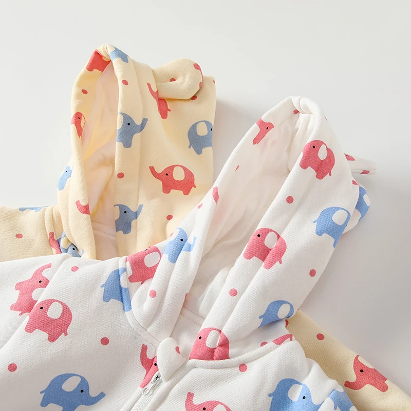 Elephant Pattern New Born 0-3 Months Clothes Baby Spring And Autumn Girls Long Sleeve Romper Wholesale Boy Girl Clothes