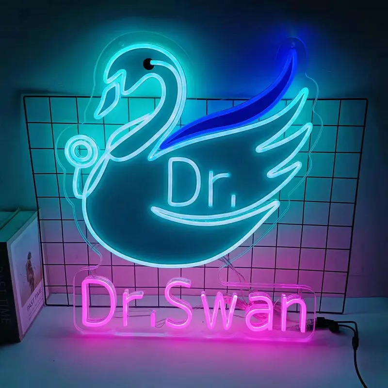 Custom led bar sign cafe UV print remote control neon home wall decoration wedding party light business logo neon sign