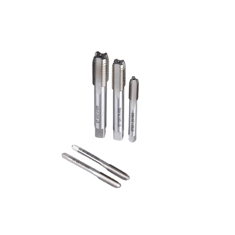 Din352 HSS High-Speed Alloy Steel Tap Die Set Plug Taper Bottom Straight Flute Metric Inch Tapping Screw Thread Hand Tap Case