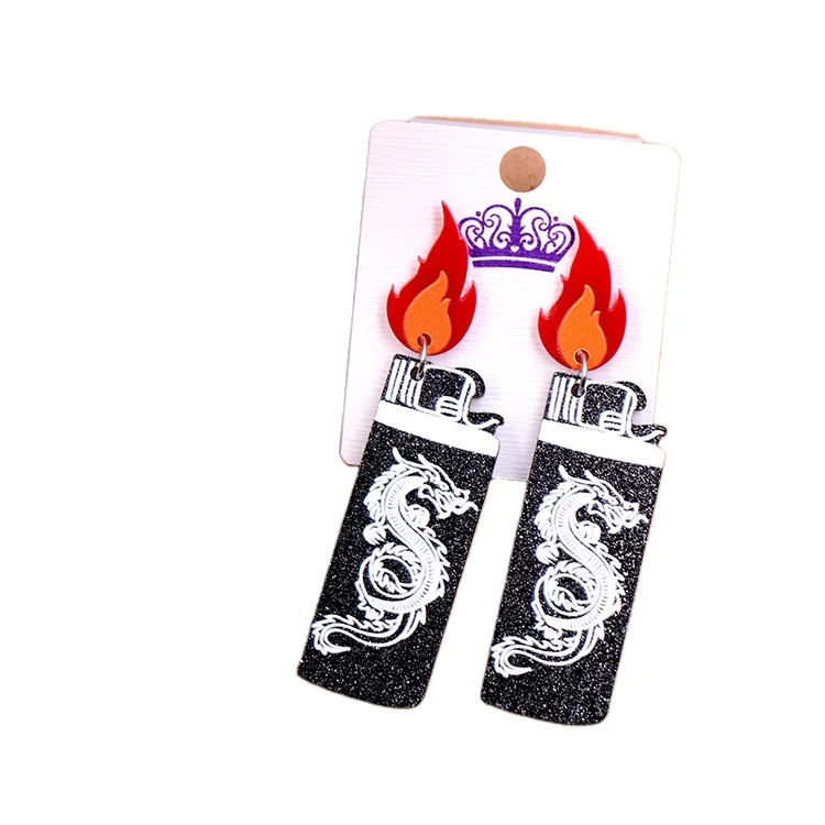 Серьги с блестками