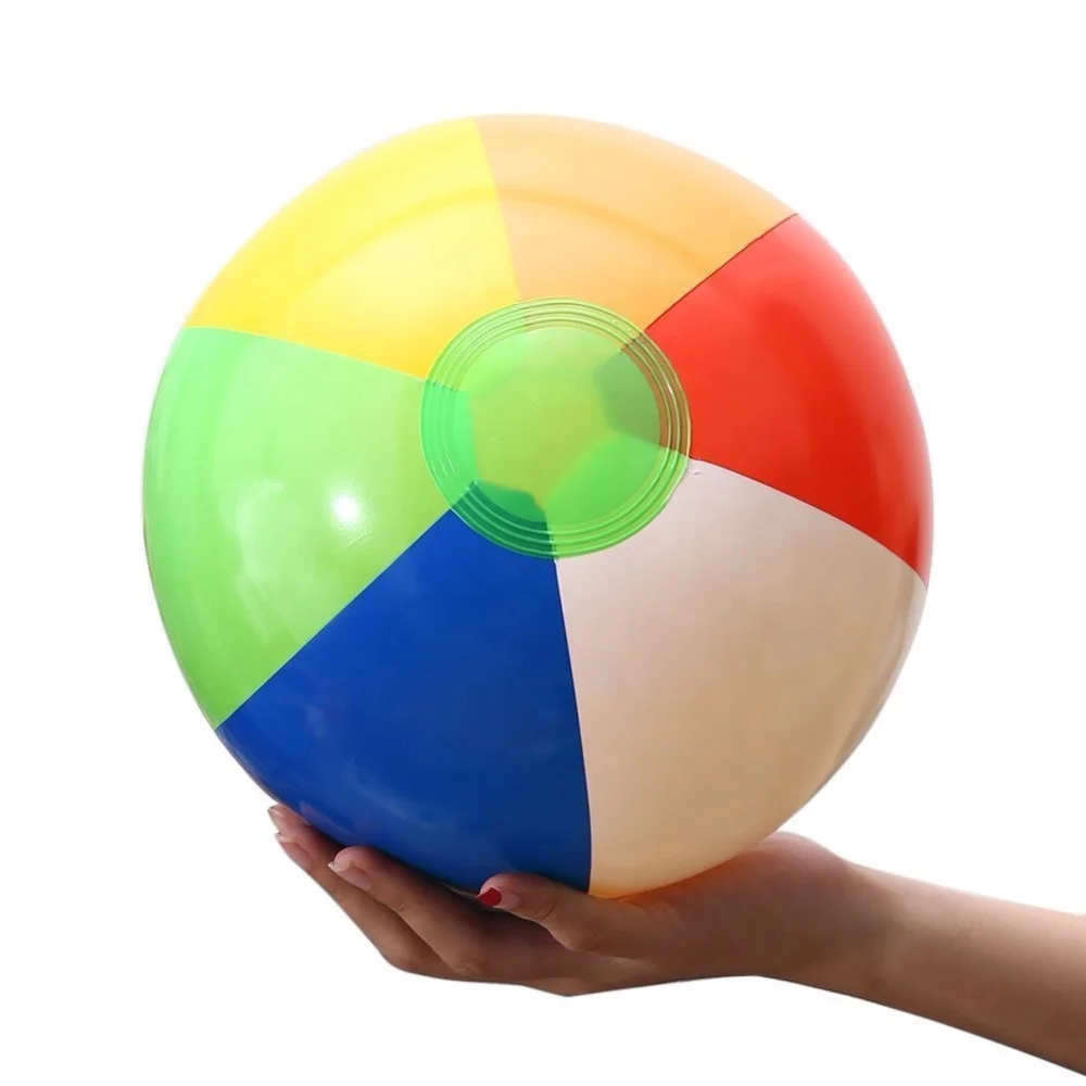 12 inch rainbow beach ball inflatable wasserball phthalate free EN71