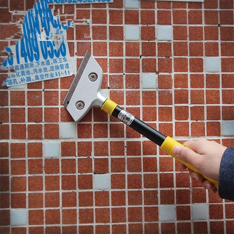 JNZ DIY safety household cleaning tool stainless Razor Blade Scraper Tool  Glass Razor Scrapers with 10 Replacement Blades