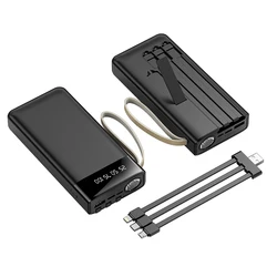 Super High Capacity Powerbank 20000mah Power Bank Mobile Phone Charger Power Supply 4 Output Power Bank