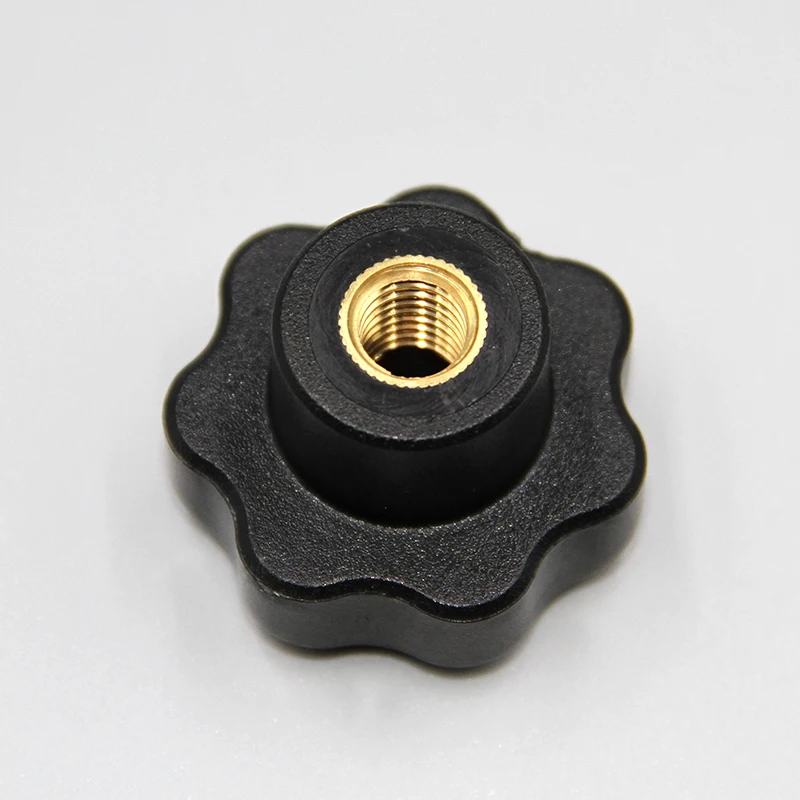 Black plastic Star-shaped Head Handle Thumb Screw knob handle nut knobs and pulls hand handles bolt knob screws