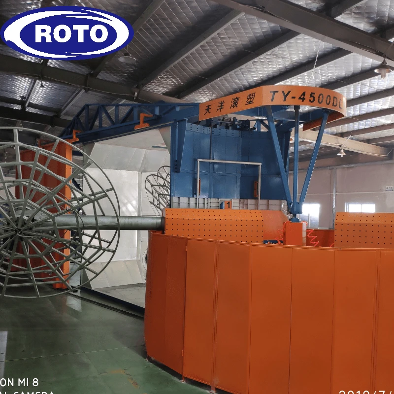 Hot selling Shuttle Rotational Moulding Open Flame For Water Tank Mixer Machine