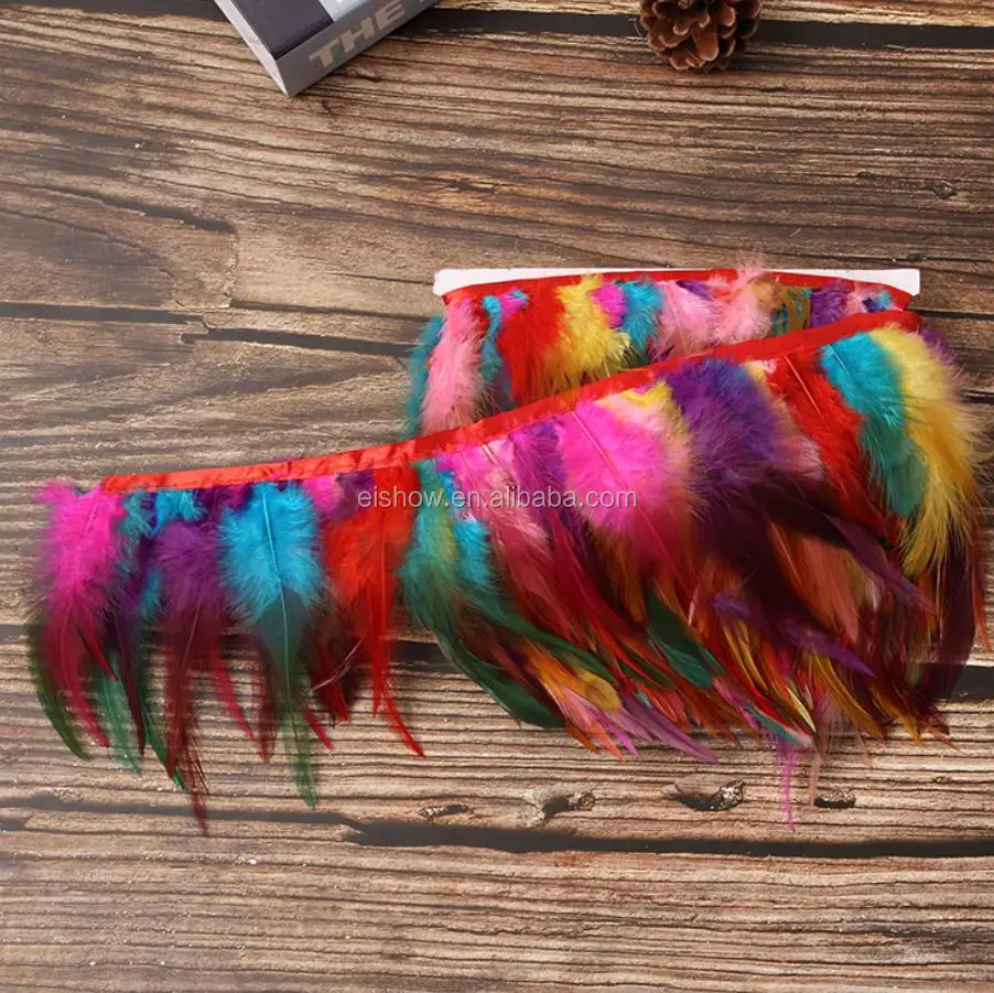 
2019 wholesale rooster material feather trim 