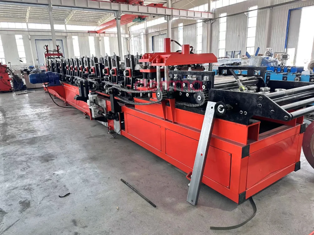 Auto Size Changeable C Z Purlin Forming Machine Steel Frame C Z Shape CZ Purlin Profile Channel Making Roll Forming Machine