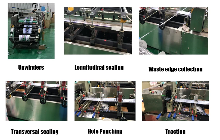 High-quality speed vertical  sanitary napkin pad central bottom sealing plastic polyester  bag making machine