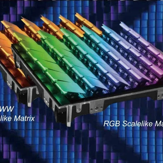 CW&WW RGB Scalelike Matrix Theatre Stage Lighting Equipment Flipped Pixel Motor Pixel Led RGB stage Event Light