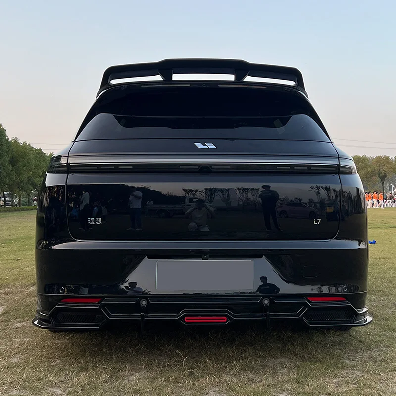 Black Plastic material AE Style Front Lip Rear Bumper diffuser Body Kit for Ideal L7 L8 L9 SUV