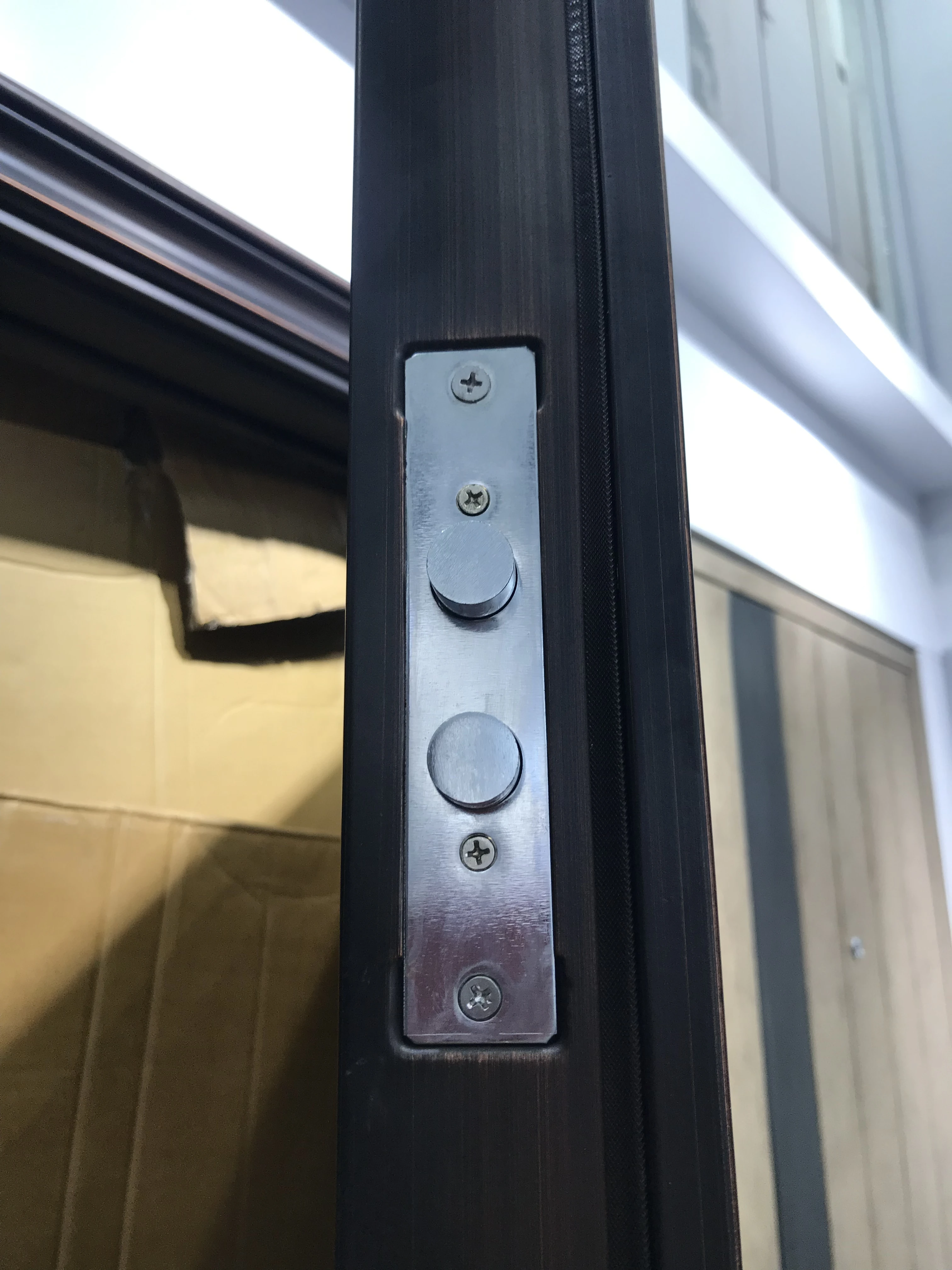 Hot Sale Asia Style Manufacture Interior Front Double Swing Copper Anti-theft Lock Handle Door for Houses