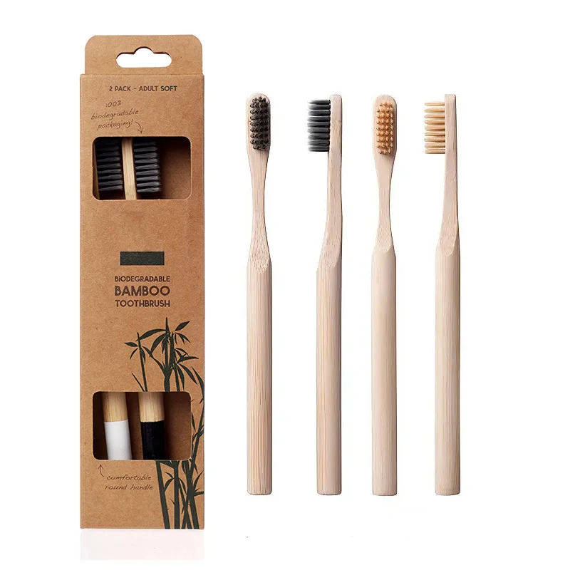Eco Dental Oral Wood Toothbrush Medium Bristle Toothbrush Hotel Bamboo Toothbrush For Children