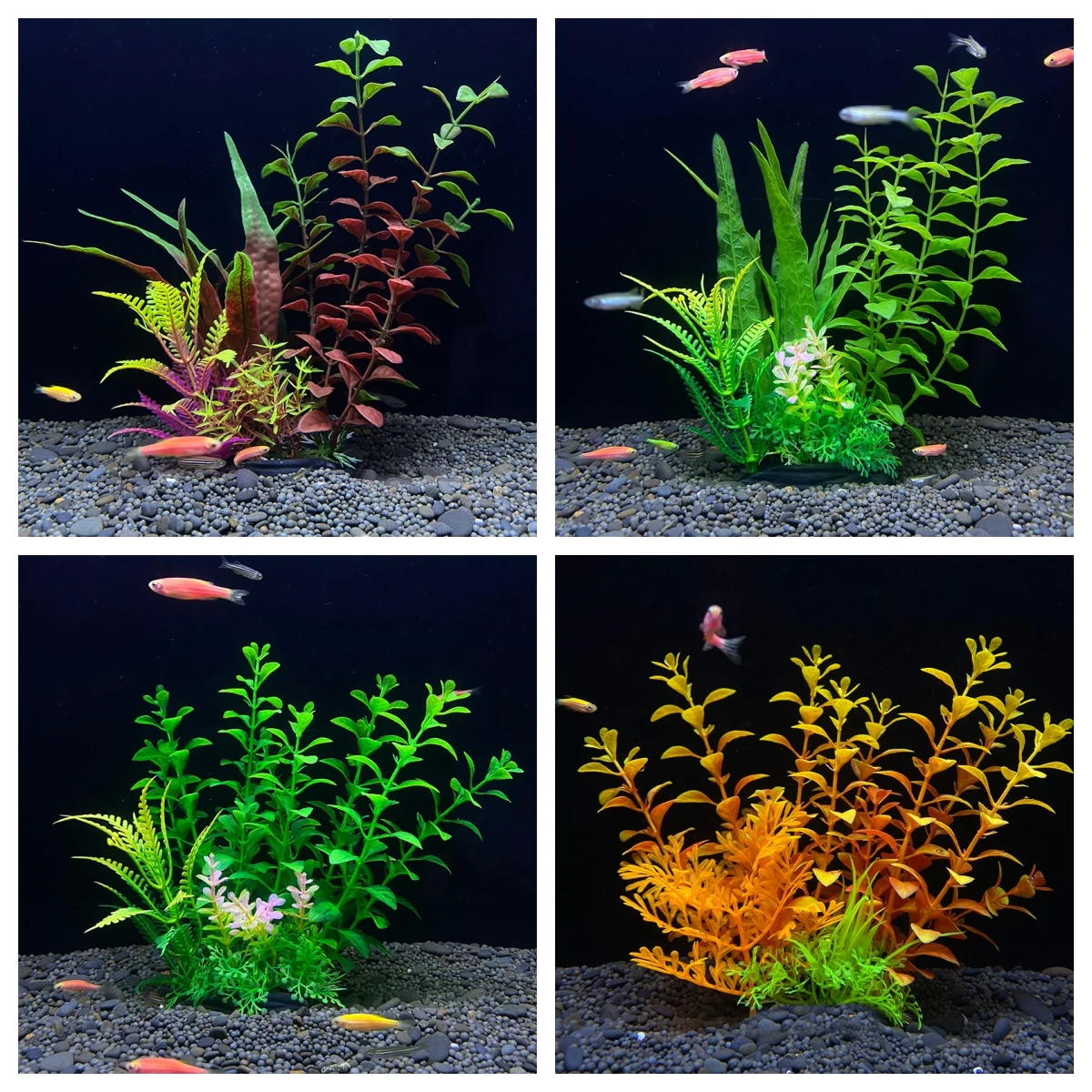 OEM Plantas de acuario Artificial Aquarium Plants faux Plants for Aquarium Fish Tank Aquarium Decor Plastic Plants