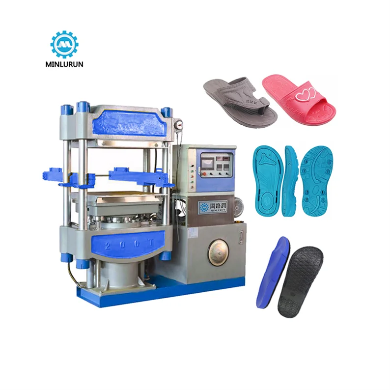 Two Colors EVA Sole Slipper Sandal Shoe Making Foaming Pouring Molding Machine
