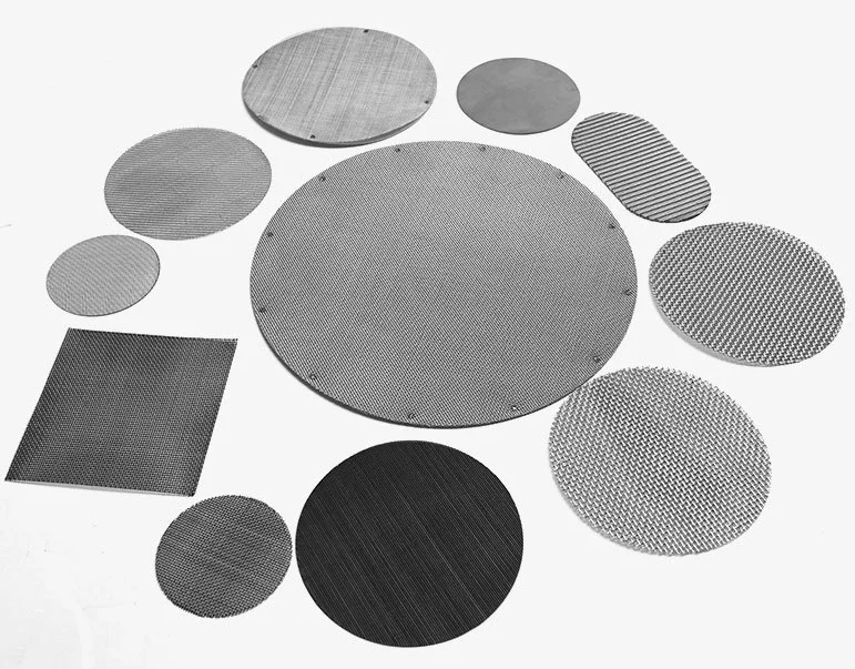 Stainless steel sintered mesh plastic particle filter metal woven sewage treatment filter