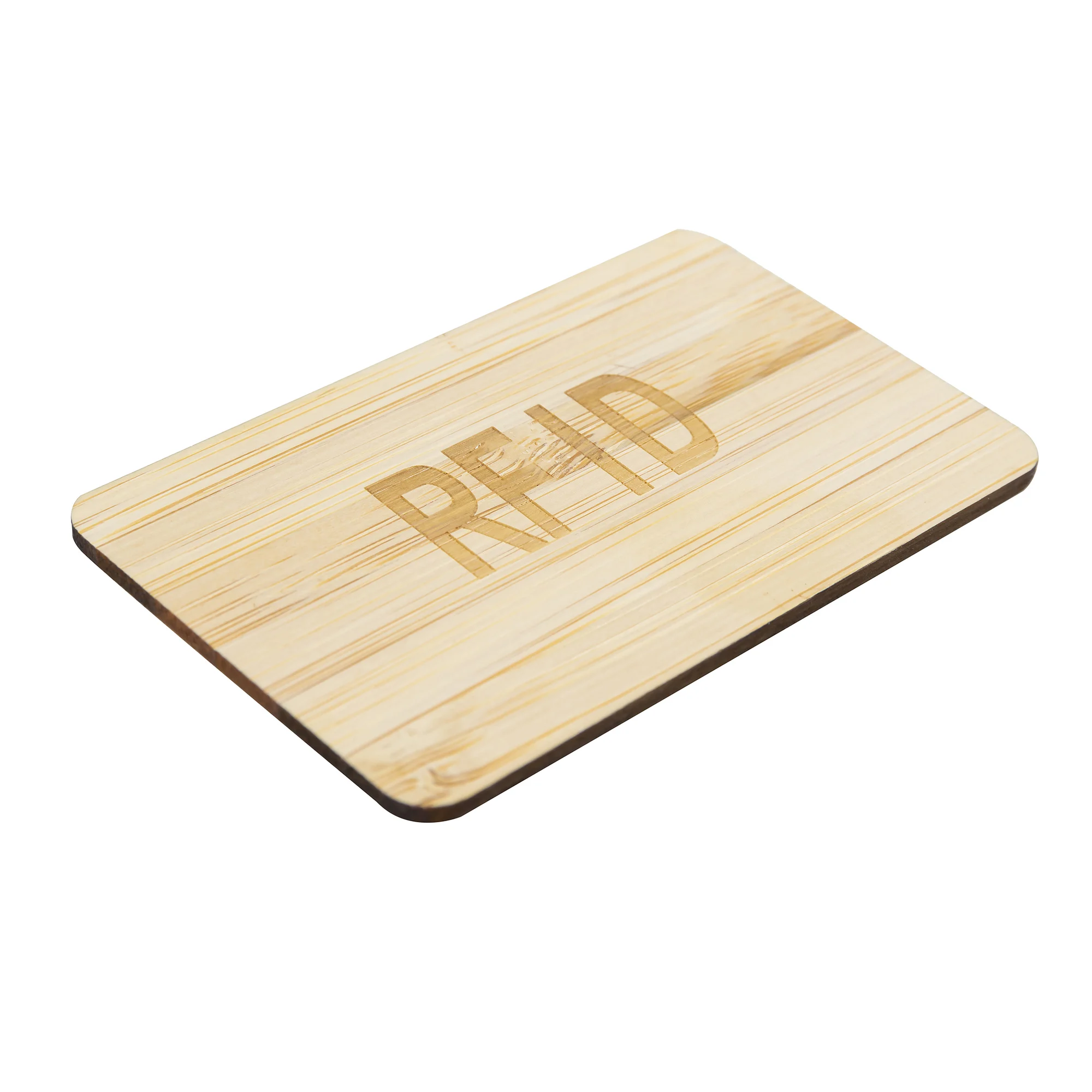 Factory Price  Reusable Beech Wood ISO Standard Mifare 1k ID NFC RFID Wooden Card  For Access Control System Hotel Room