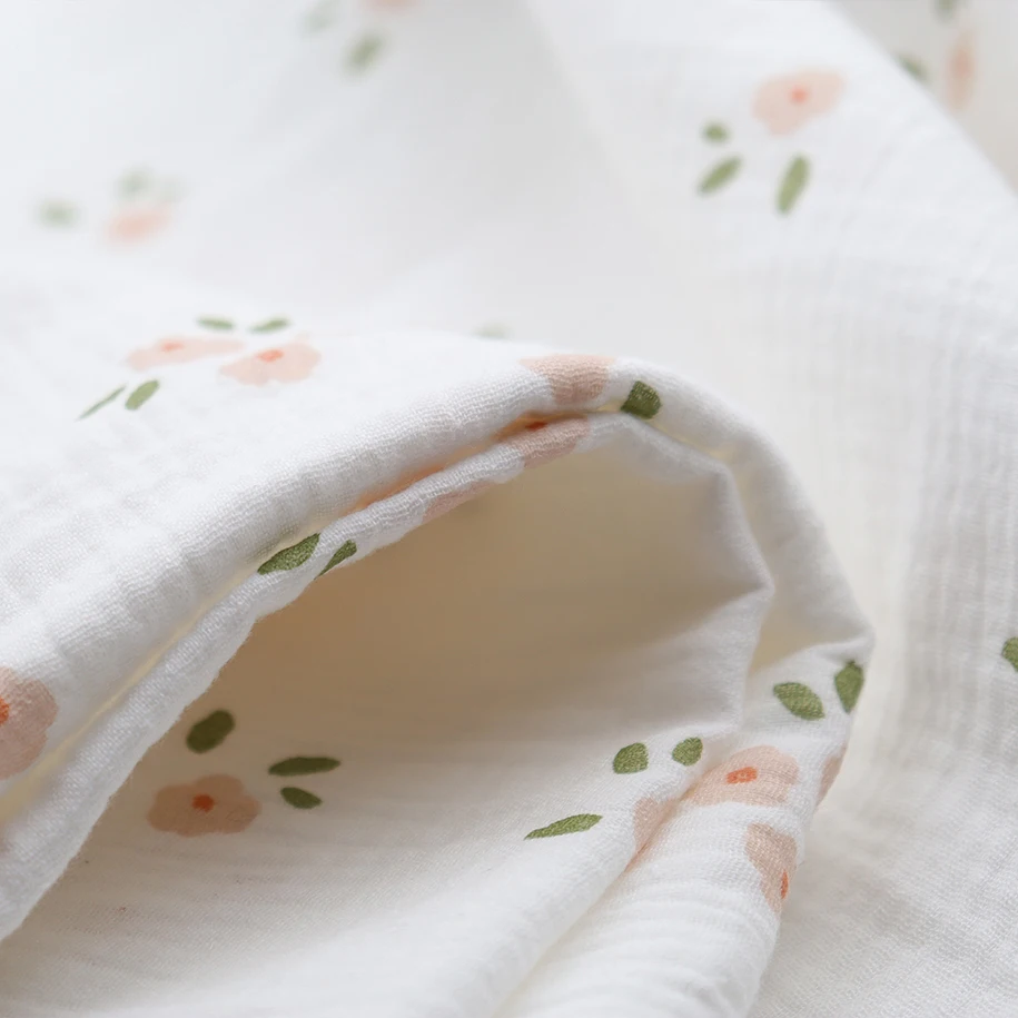 Double gauze muslin fabric 100% cotton for baby garment clothes