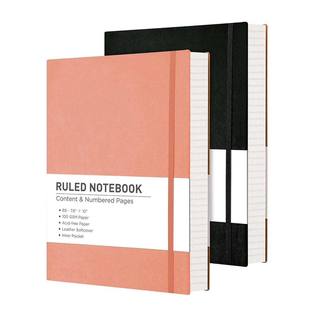Manufacturer A5 softcover notebook college rule line printing agenda cheap price spiral student journal notebook