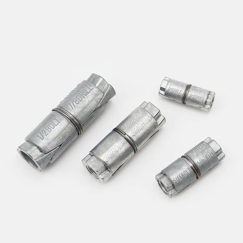 American 1/4 double head expansion zinc alloy double expansion screws Connectors Anchor