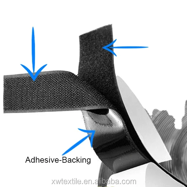 Easy to Use Home DIY Strong Sticky Sustainable Double side Fastener Self-adhesive Hook And Loop Tape pur adhesive