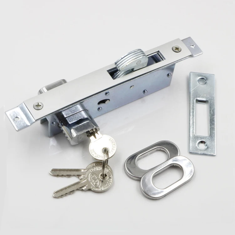 Double Sided Opening  Door Lock Aluminum Mortise Lock for Sliding Door