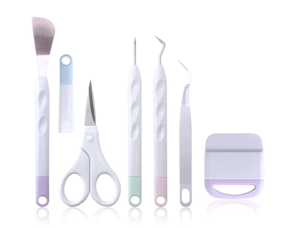 Sublimation Heat Transfer Weeding Vinyl Craft Tools DIY Kit of 6 Pieces for Silhouettes, Cameos, Lettering, Carving