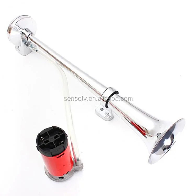 Chrome 150dB Single Trumpet Speaker 12V 24v Electric Air Train Horn Compressor For Car Truck