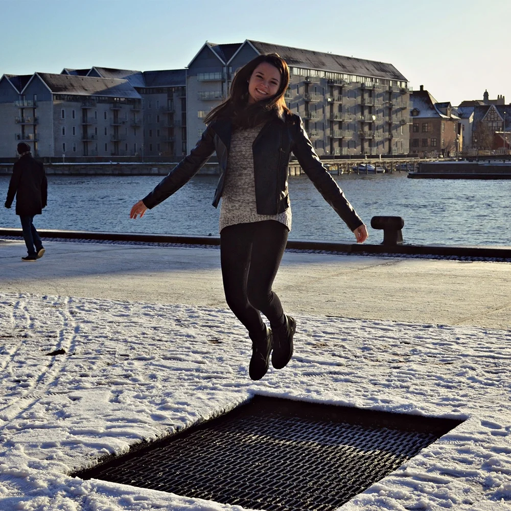 Outdoor in Ground Trampoline with New Type Inground Trampoline Surface Children and Adults without Protective Net QZOP-BC003
