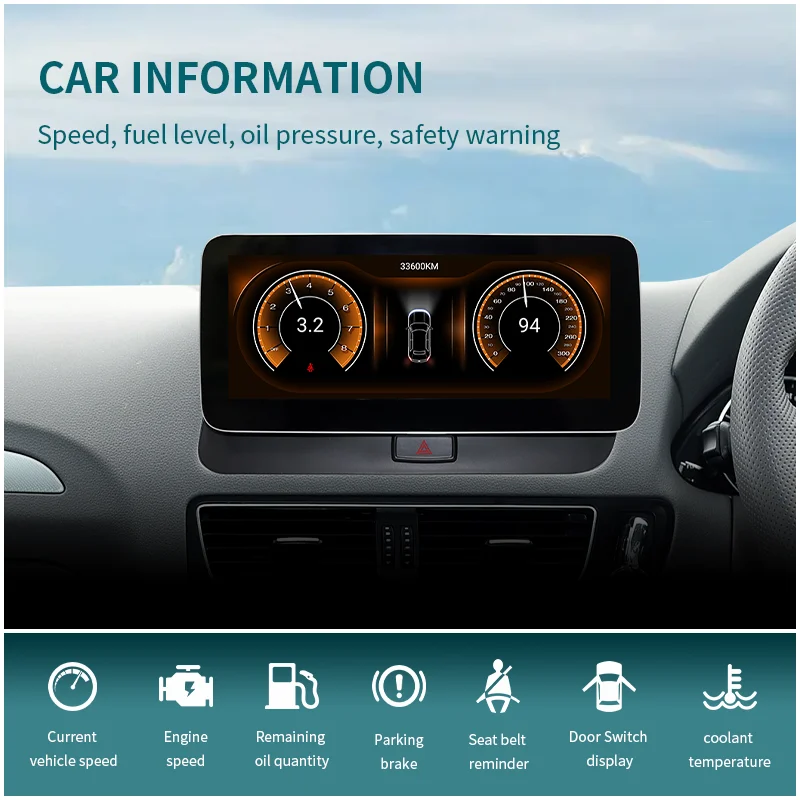 10.25/12.3 Inch Android 14 Car Radio for Audi Q5 2009-2020 Wireless carplay Auto GPS Navi Car Multimedia Player Screen