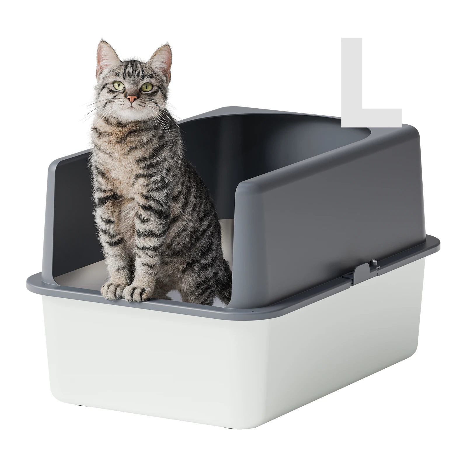 Manufacturers Wholesale Pet Supplies Powder Coated Stainless Steel Pet Litter Box Toilet