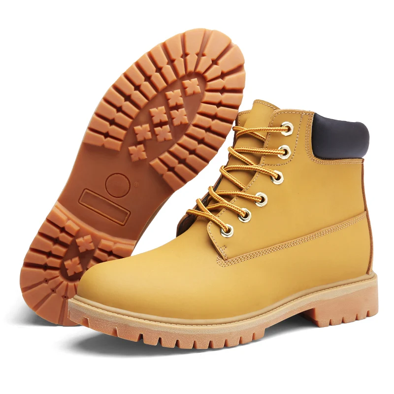 
Wholesale Unisex Waterproof Fashion Dress Shoes Split Leather Military Chukka Hiking Snow Boots Genuine Leather Mens Boots 