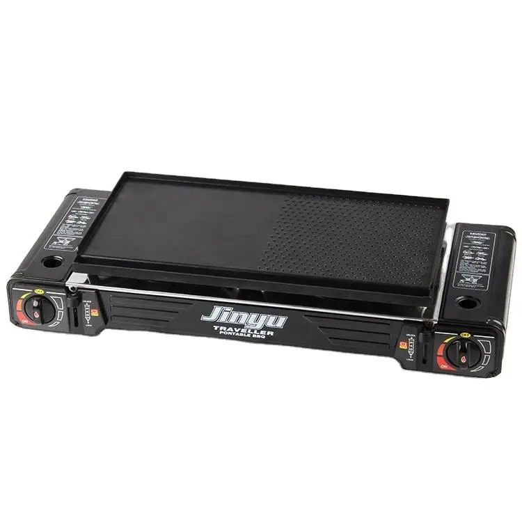 Multi-Function Camping Portable Gas Stove Picnic Stove Outdoor Cooking Gas Stove With Suitcase Grill Party BBQ