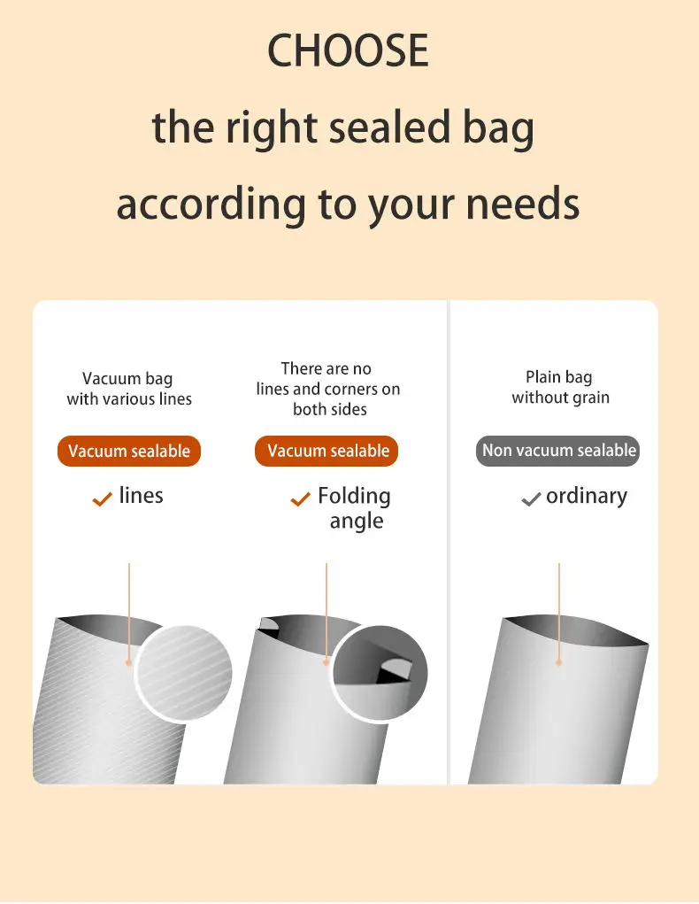 Custom Logo 220V/110V Portable Household Food Vacuum Sealer Machine