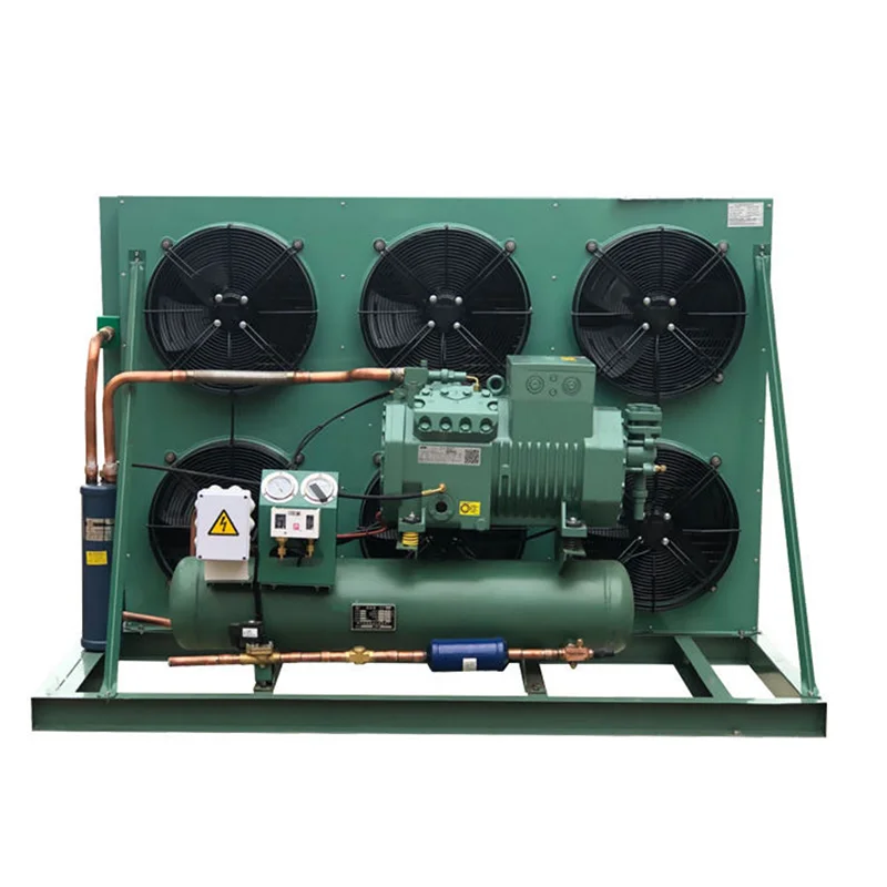 12HP Semi-Hermetic Condensing Unit Power Refrigeration Compressor Automatic R410A Freezer Cold Storage Room Freezer
